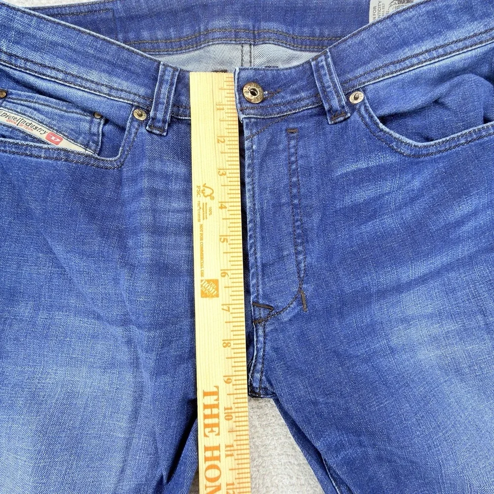Diesel Safado-R Jeans Mens 30x32 Blue Slim Straight Stretch Medium Wash FLAW